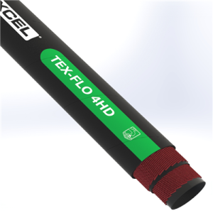 1-1/2-inch Black Rubber Discharge Hose HD 4ply 250 psi