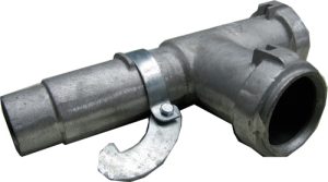 3-inch Reversible In Line Tee Aluminum