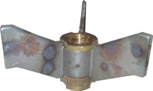 4-inch Concave Steel Spider w/ Brass Insert .625-inch Tapped