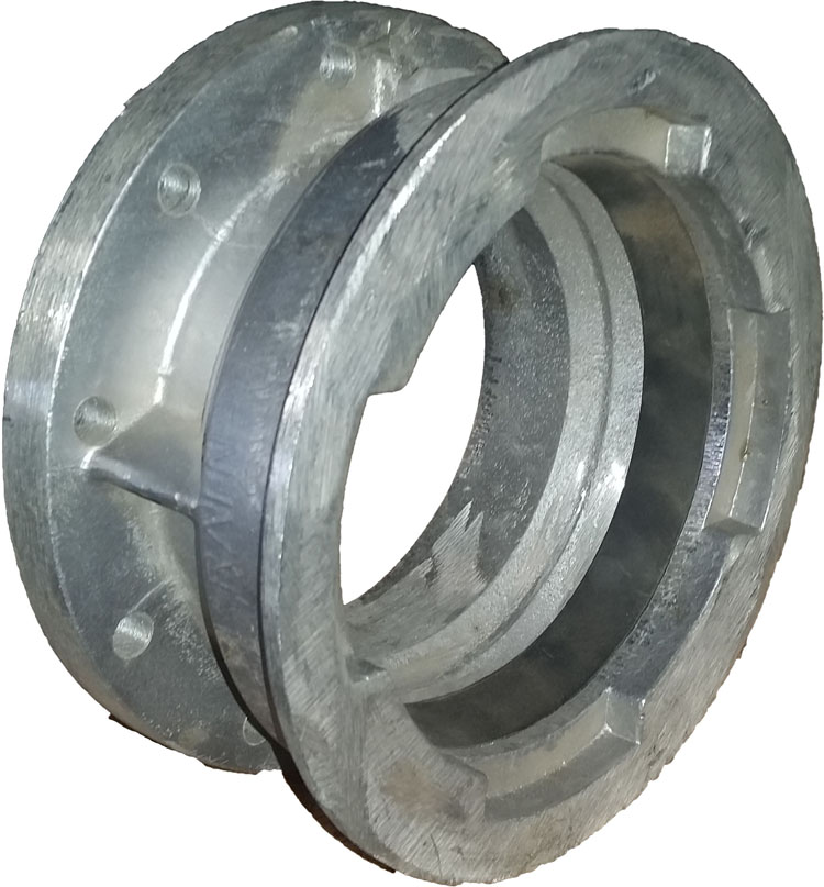 5-inch 10 Hole Flange x 5-inch Female Coupler Adapter