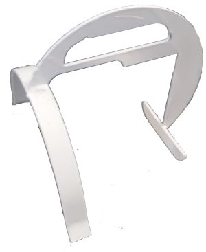8-inch Gated Pipe Caplock - White