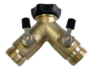 Hi-Flow Long Brass "Y" Pattern Shut-Off Valve / 5C