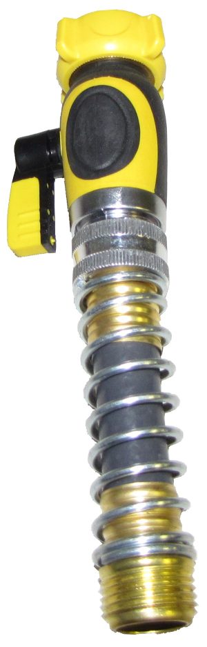 ABS Hd Str Shut-Off w/ 4" Kink Free Hose Ext / 6C
