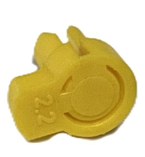 1/2"F 501F Friction Fit Plastic Yellow Nozz Only - .087" (2.2Mm) / 100