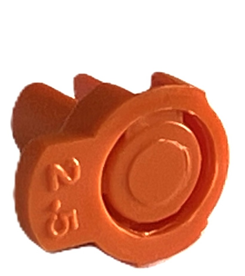 1/2"f 502f friction fit plastic orange nozz only - .098" (2.5mm) / 100