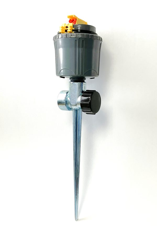 1/2" adj f/p circle gear driven sprinkler / metal push-in spike-carded / 7