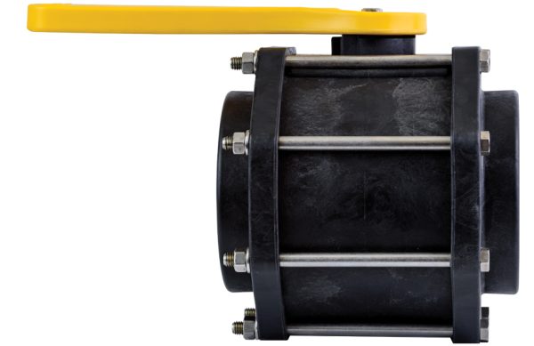 4" terremax poly ball valve full port