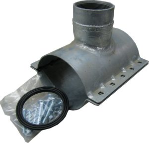 Galvanized Saddle 5-inch x 3-inch FPT