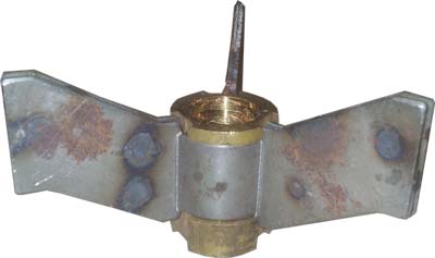 4" Concave Steel Spider w/ Brass Insert 5/8" Tapped